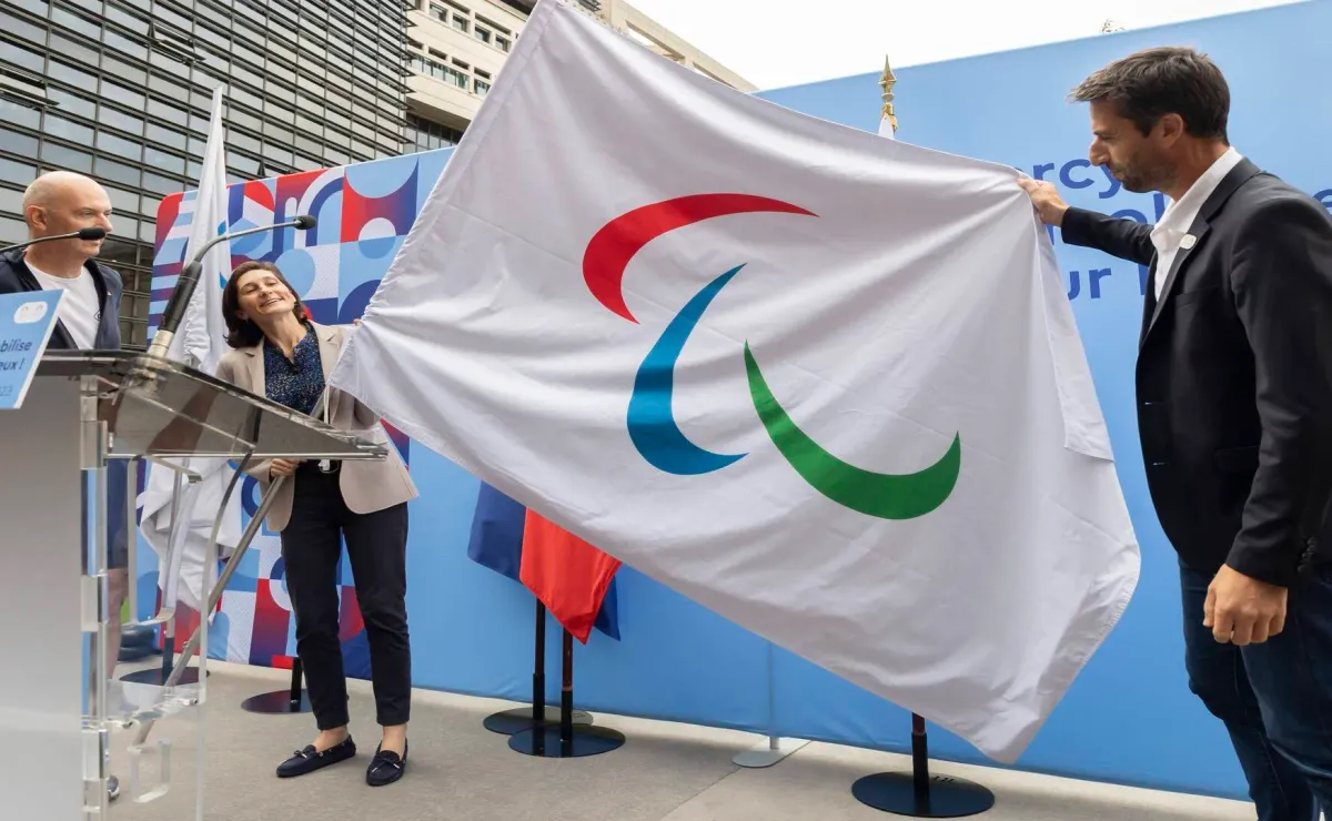 Bandera de los juegos paralimpicos clearance