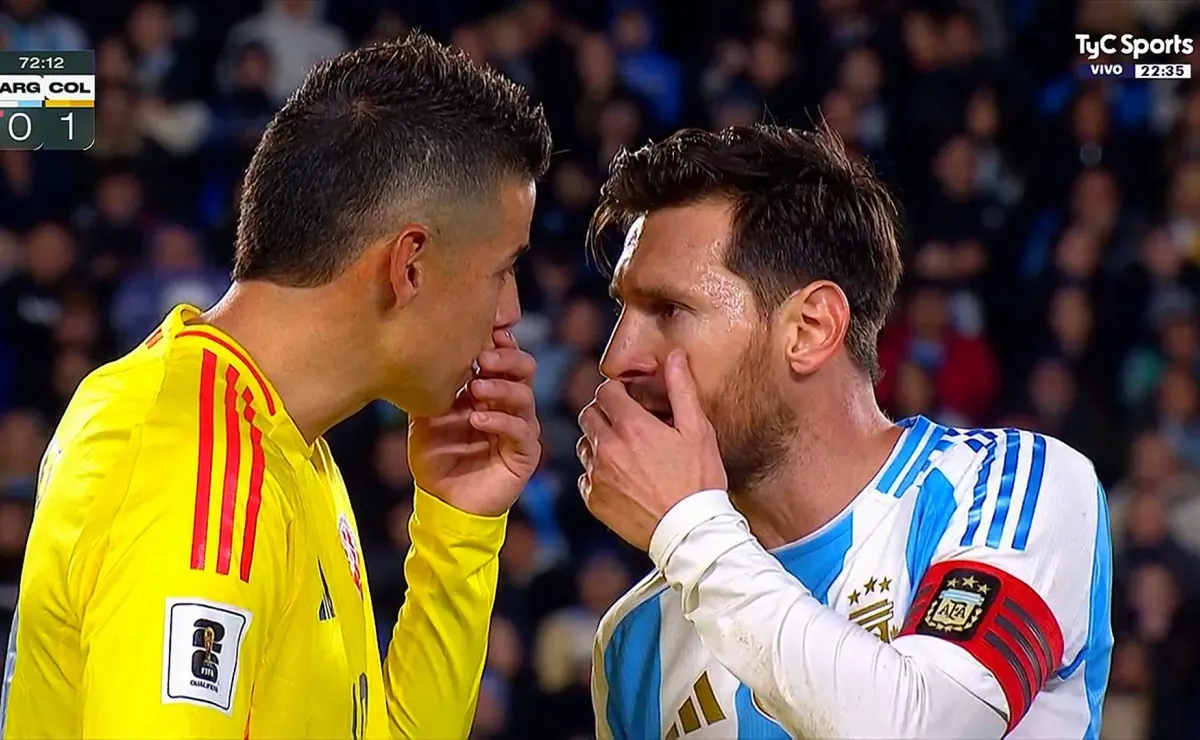 La razón de la discusión de Lionel Messi de Argentina con James de Colombia