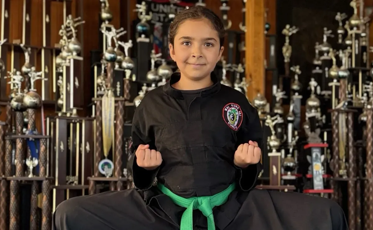 Camila, niña chilena de 10 años en mundial de artes marciales