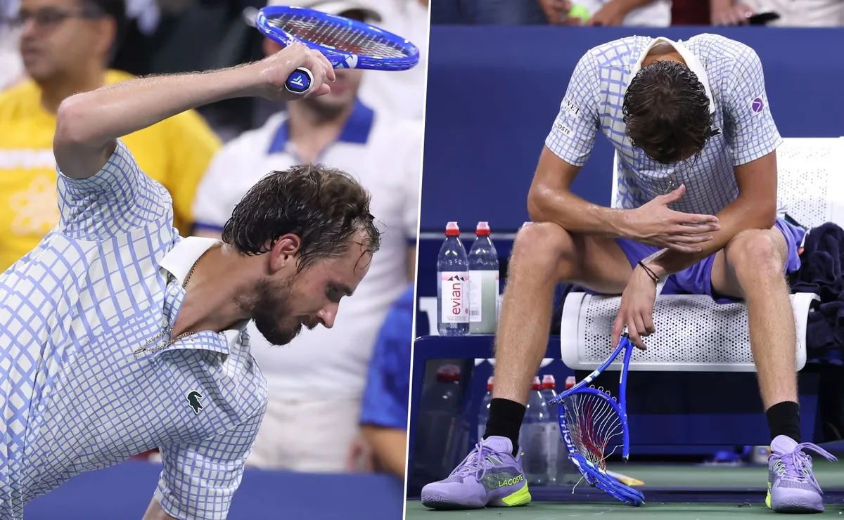 Medvedev pierde en el US Open y tiene un altercado con un fotógrafo