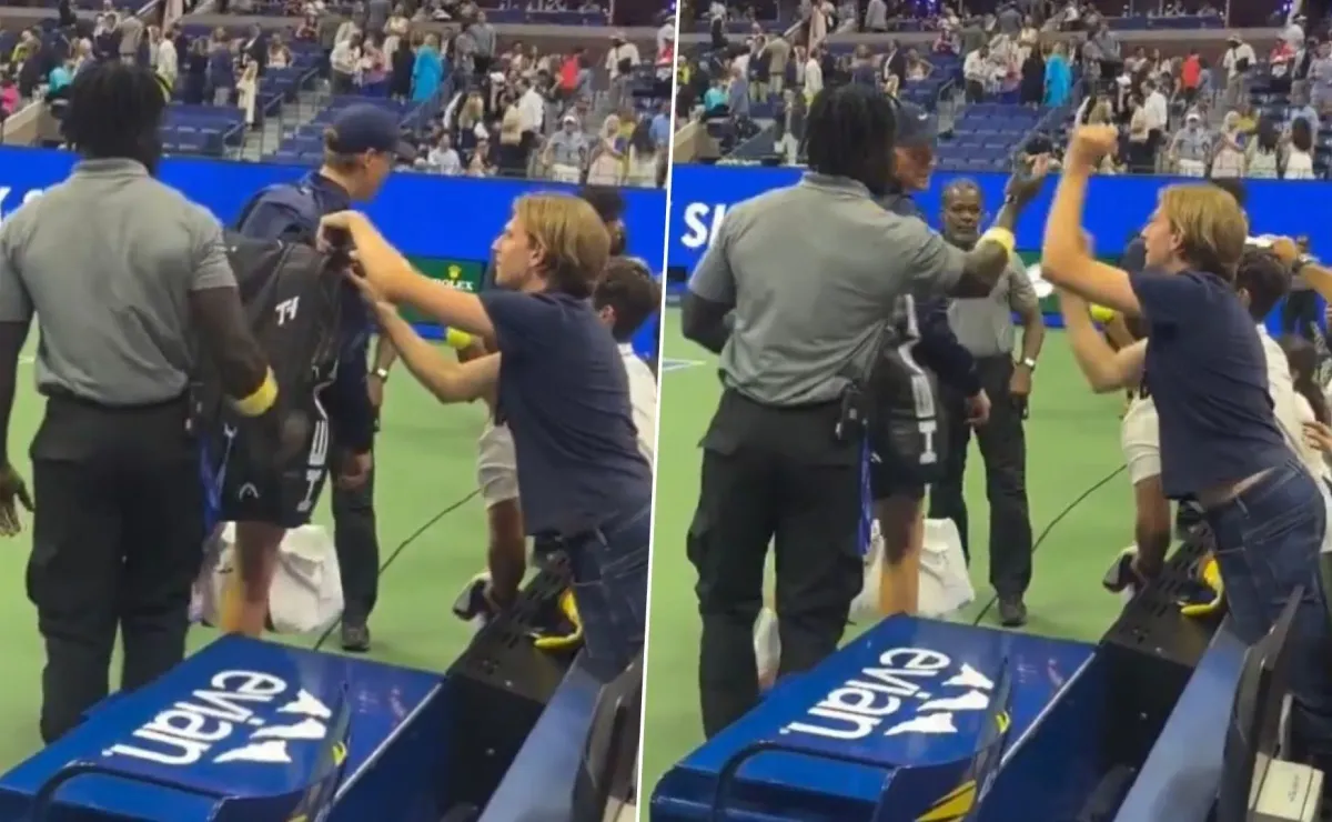 Fan intenta robar a Jannik Sinner tras victoria en el US Open