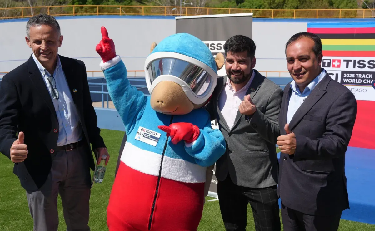 Presentación de mascota Armin en Curicó activa cuenta regresiva Mundial Ciclismo Pista UCI 2025