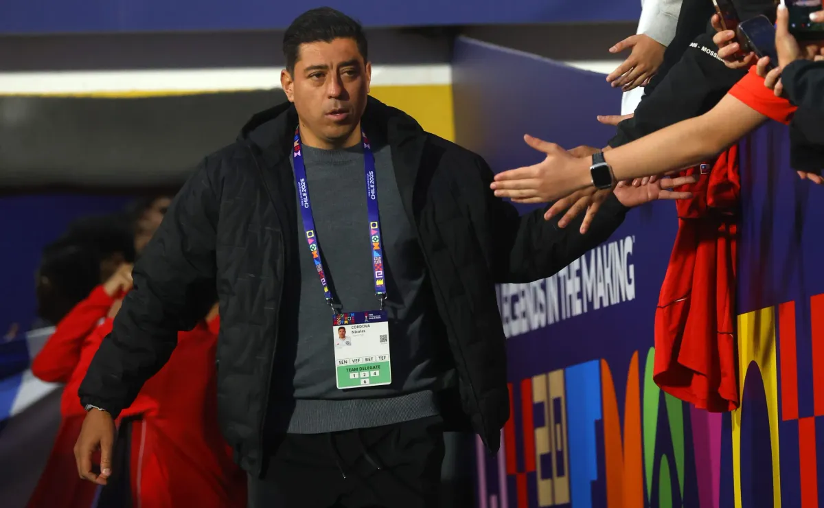Peineta Garcés defiende a Nicolás Córdova tras derrota de La Roja sub 20