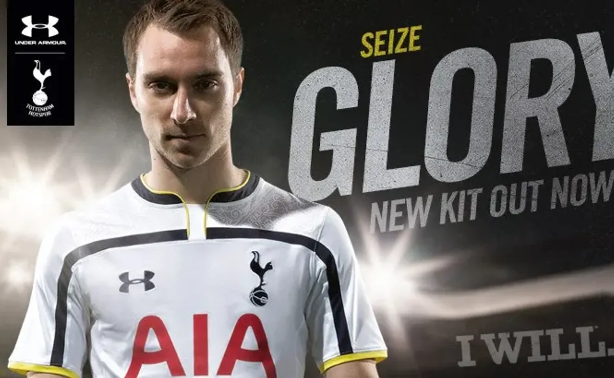 2014/15 Tottenham Hotspur Home Football Shirt / Old Soccer Jersey