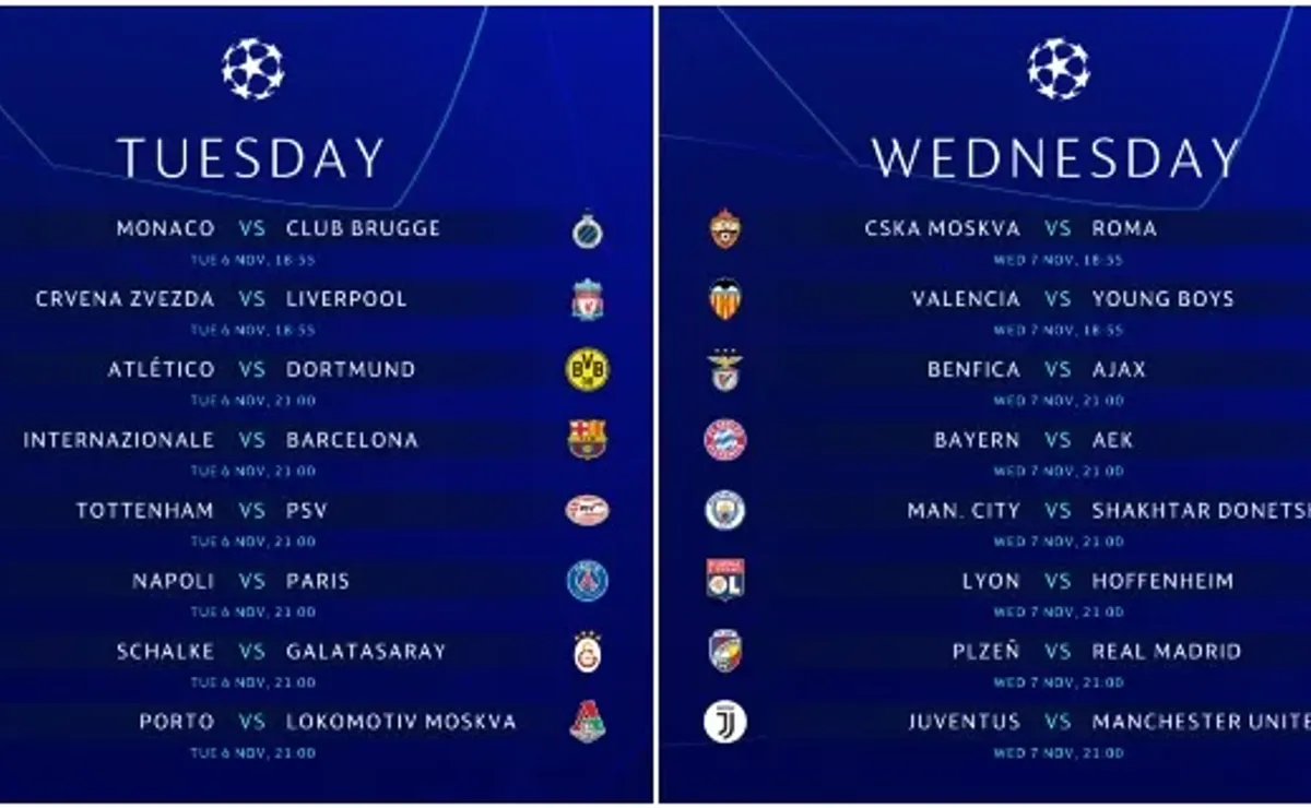 Champions League 2019-20 live streaming, full schedule and match timings