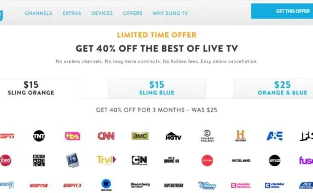 Sling tv clearance blue channels