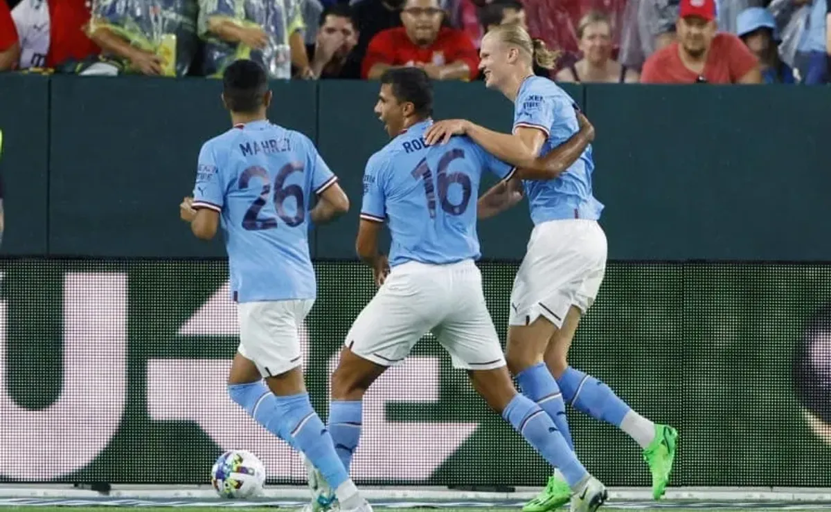 Lambeau Field hosting FC Bayern Munich v. Manchester City game