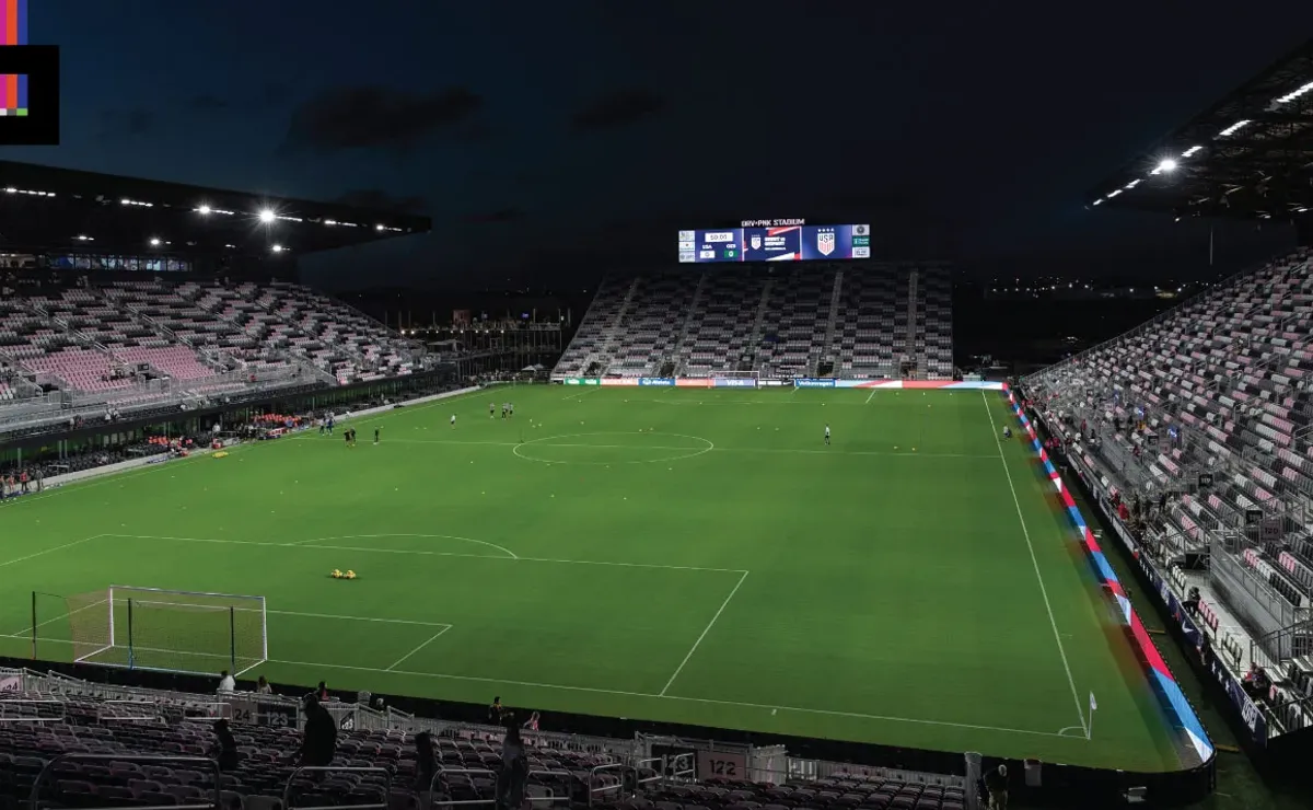 soccer game at hard rock stadium