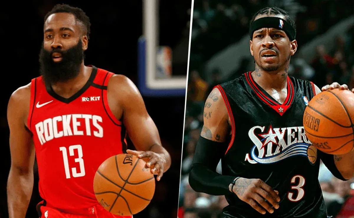 Presente contra pasado: ¿James Harden o Allen Iverson? - Bolavip