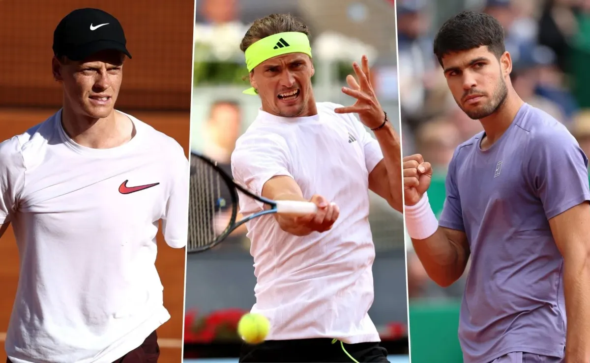 Sinner, Zverev y Alcaraz también pierden puntos en Roma Sinner, Zverev y Alcaraz también pierden puntos en Roma