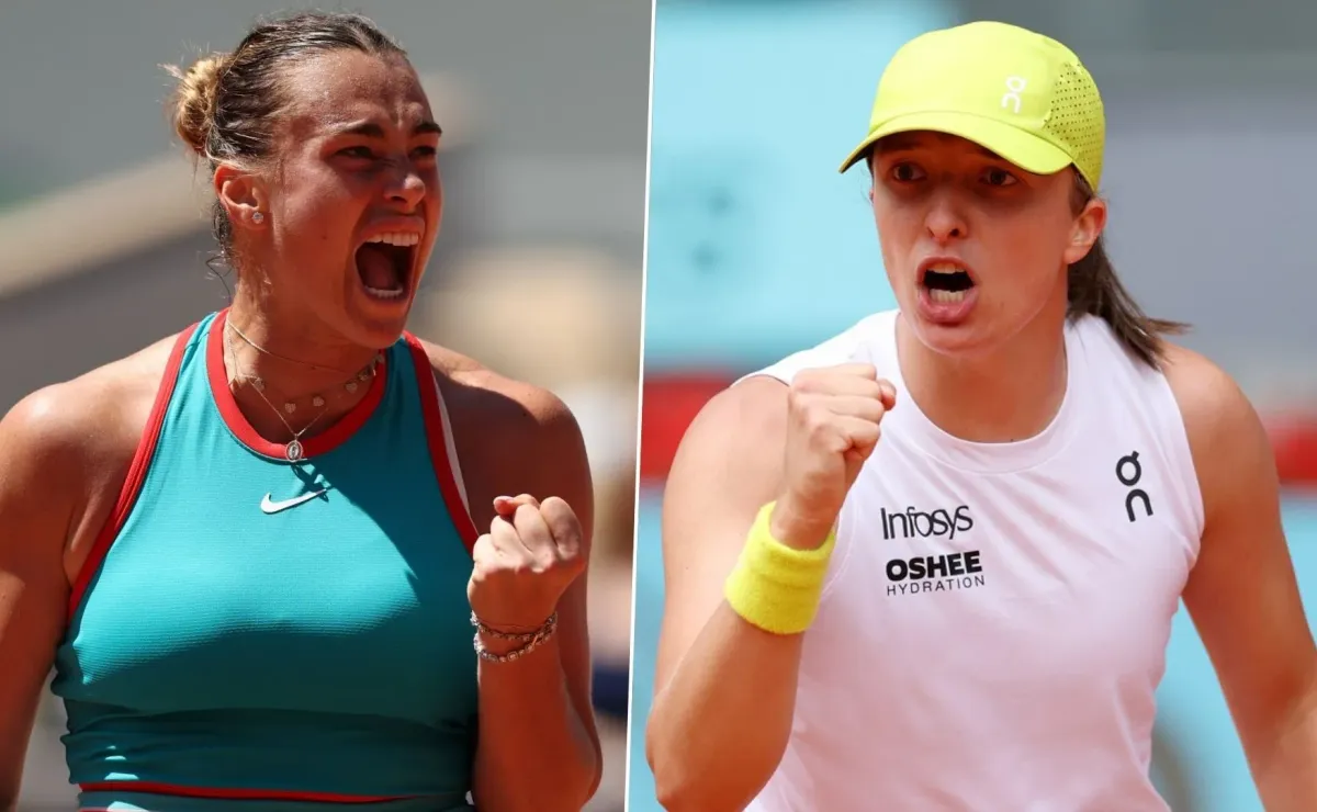 Semifinal Roland Garros: Aryna Sabalenka vs. Iga Swiatek Semifinal Roland Garros: Aryna Sabalenka vs. Iga Swiatek