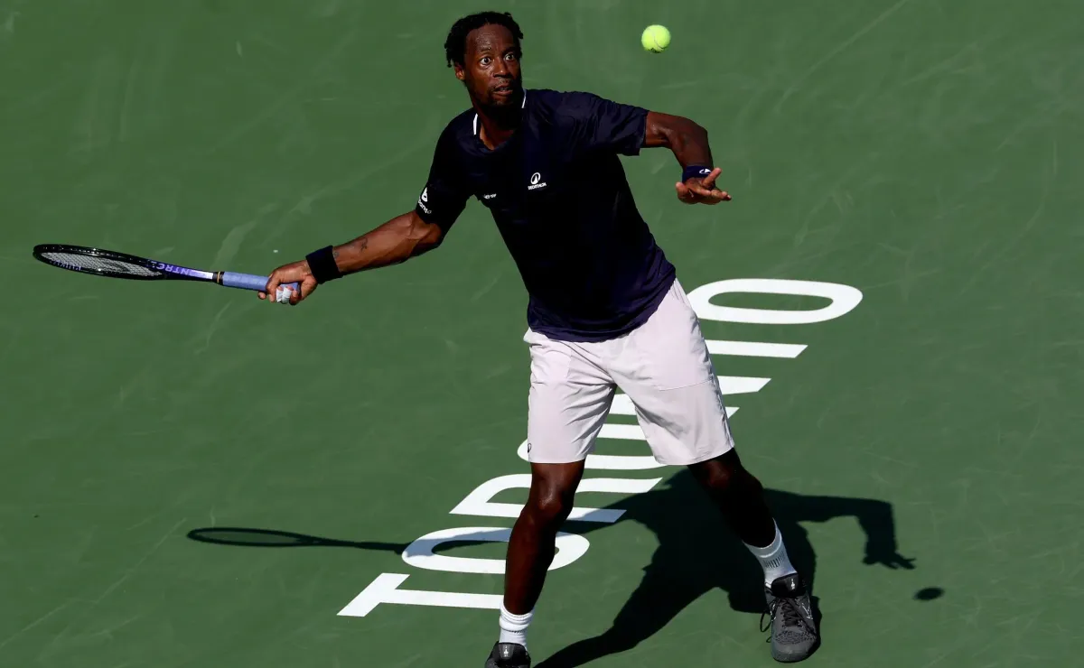 Gael Monfils reacciona tras caer ante Tomás Barrios en el Masters 1000 de Toronto Gael Monfils reacciona tras caer ante Tomás Barrios en el Masters 1000 de Toronto