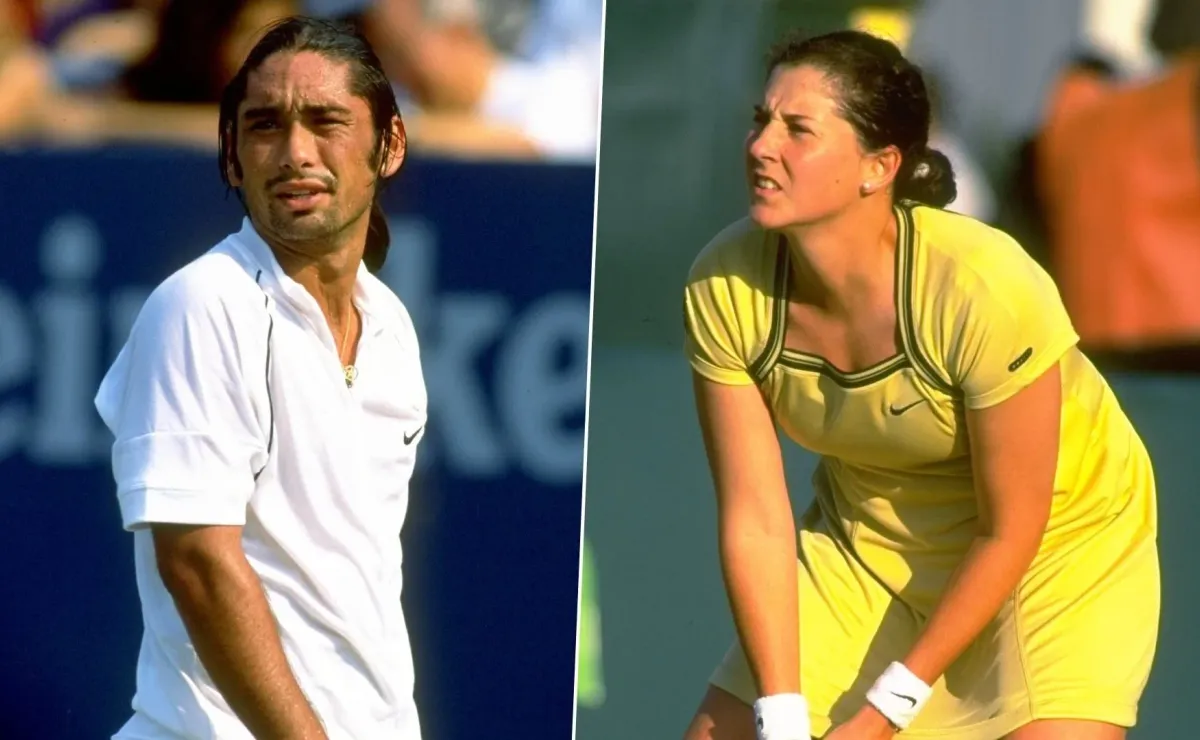 Marcelo Ríos explota contra Monica Seles en Wimbledon Marcelo Ríos explota contra Monica Seles en Wimbledon