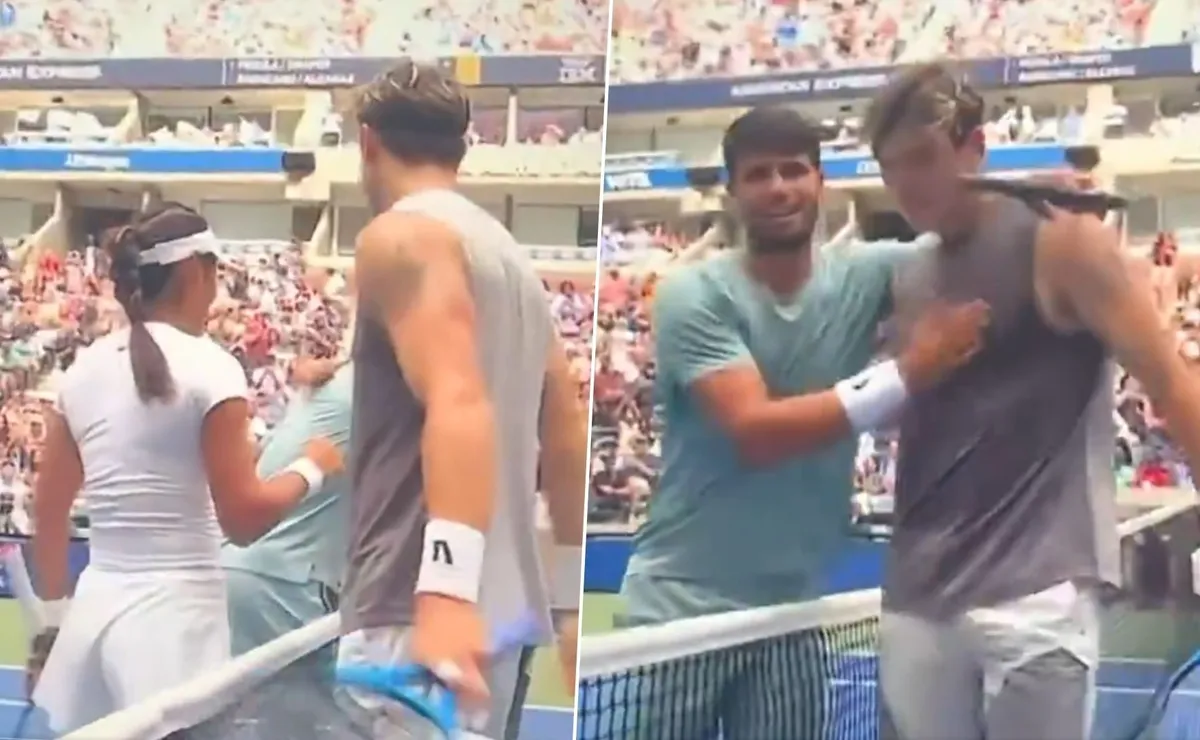 Incómodo encuentro entre Raducanu, Alcaraz y Draper en el US Open Incómodo encuentro entre Raducanu, Alcaraz y Draper en el US Open