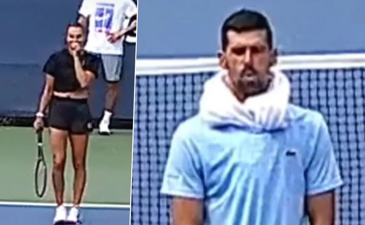 Aryna Sabalenka sorprende a Novak Djokovic en el US Open Aryna Sabalenka sorprende a Novak Djokovic en el US Open