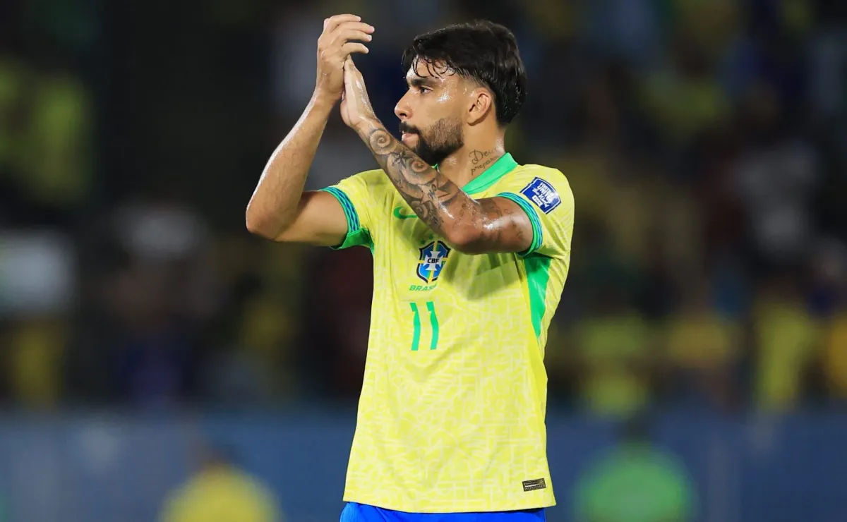 Lucas Paquetá reacciona tras anotarle a la Roja con Brasil Lucas Paquetá reacciona tras anotarle a la Roja con Brasil