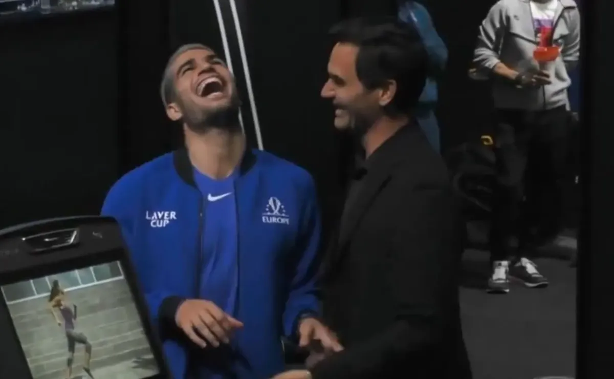 Federer sorprende a Alcaraz con gesto millonario en la Laver Cup Federer sorprende a Alcaraz con gesto millonario en la Laver Cup