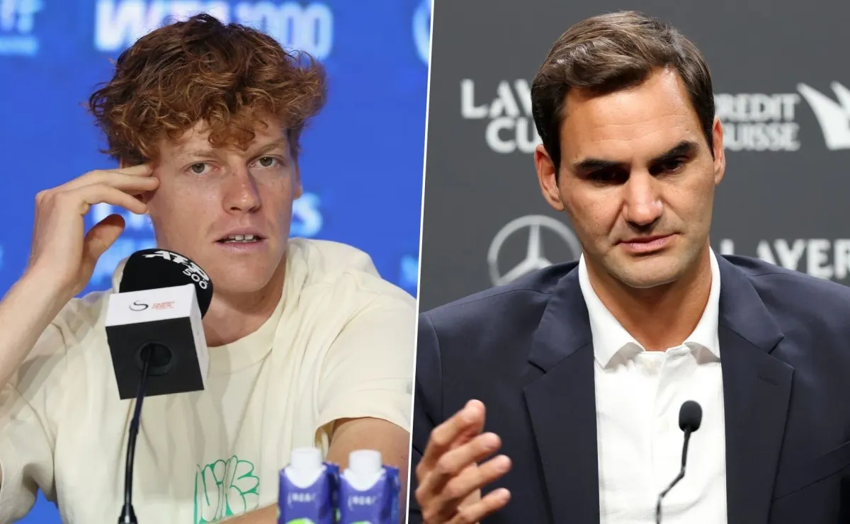 Sinner responde a Federer por acusaciones de favoritismo en Grand Slams Sinner responde a Federer por acusaciones de favoritismo en Grand Slams