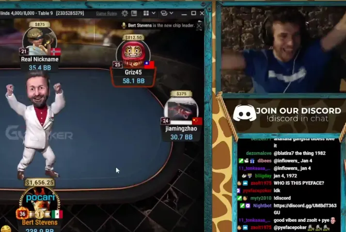 Sit & Go 18 jogadores !pokerstars !delay  !sleeprun !curso !furia !prime  !basquete - gmkrikor on Twitch