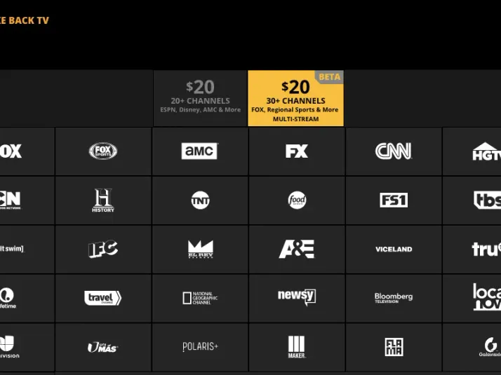 Sling TV packages and pricing