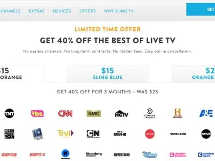 Sling TV packages and pricing