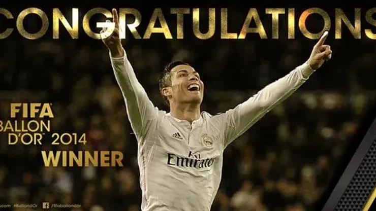 Cristiano Ronaldo wins FIFA Ballon d'Or 2014 