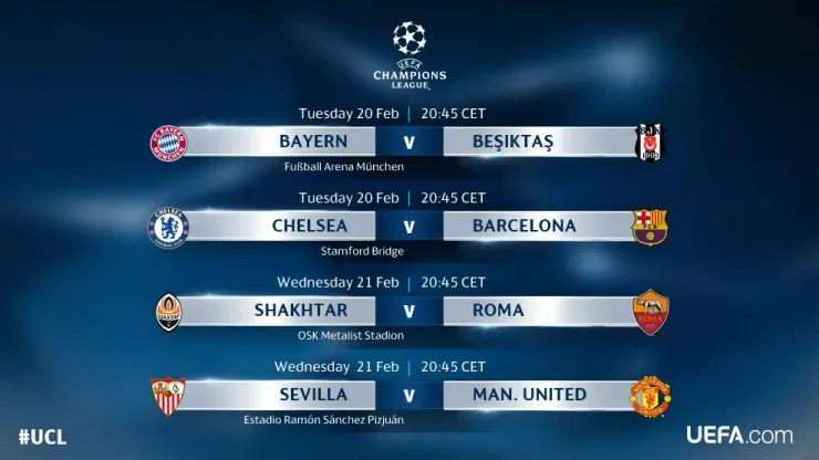 Uefa on sale league fixtures