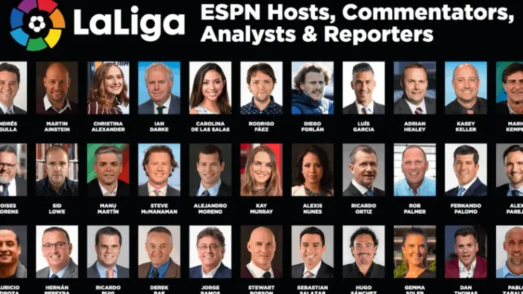 ESPN Assembles an All-Star Roster of Hosts, Commentators, Analysts and  Reporters for LaLiga Santander Coverage - ESPN Press Room U.S.