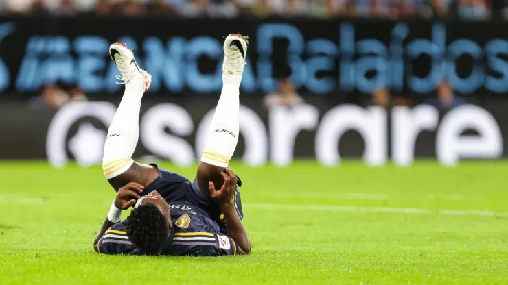 Real Madrid's Vinicius out for over month with hamstring injury