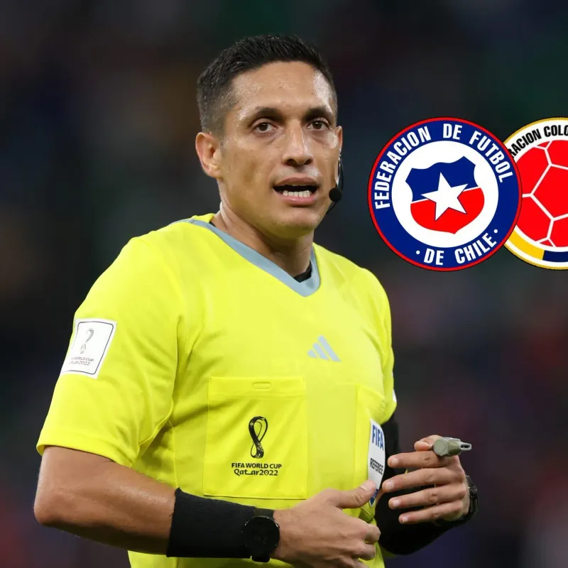 Experimentado árbitro dirigirá partido de Chile vs Colombia