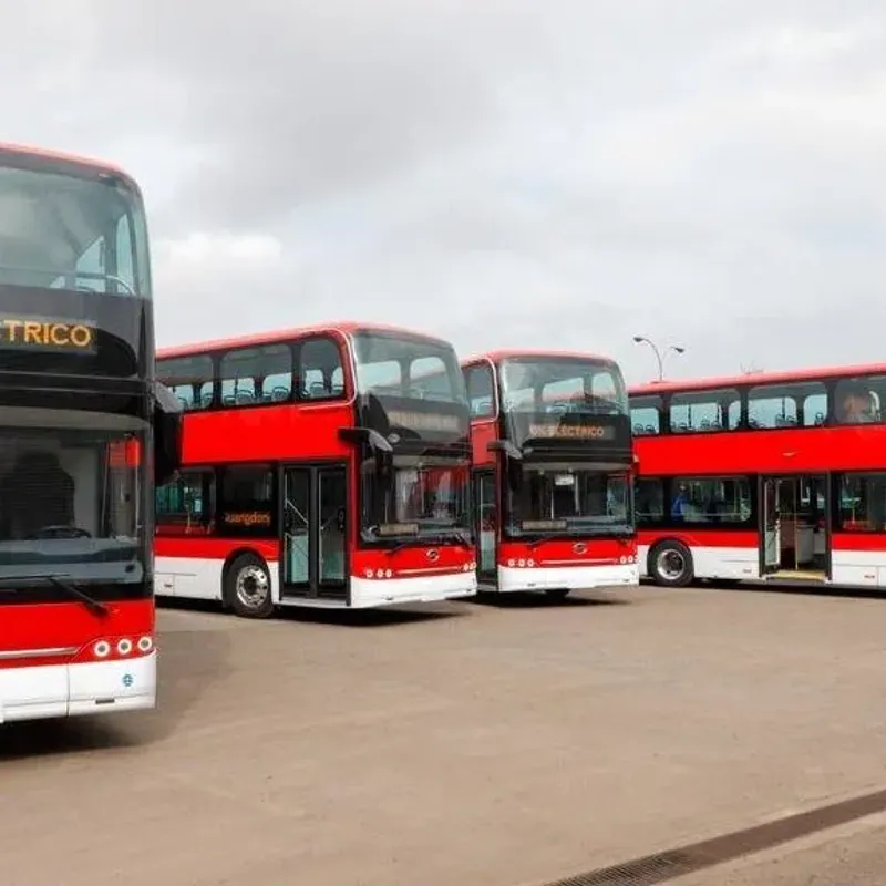 Así son las nuevas micros de dos pisos para Santiago y cuándo estarán operativas Así son las nuevas micros de dos pisos para Santiago y cuándo estarán operativas