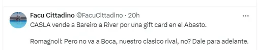 La reacción de los hinchas de Boca.