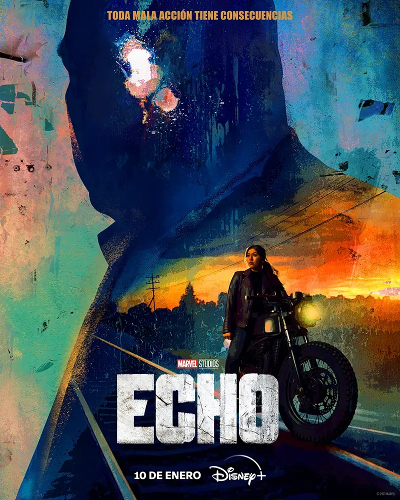 El póster promocional de Echo también fue presentado hoy. Imagen: Disney.