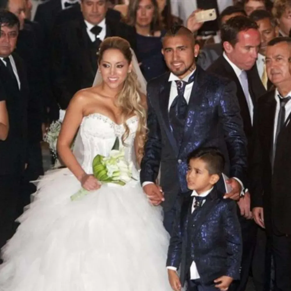 Vidal y Matus, en su matrimonio del 2009.