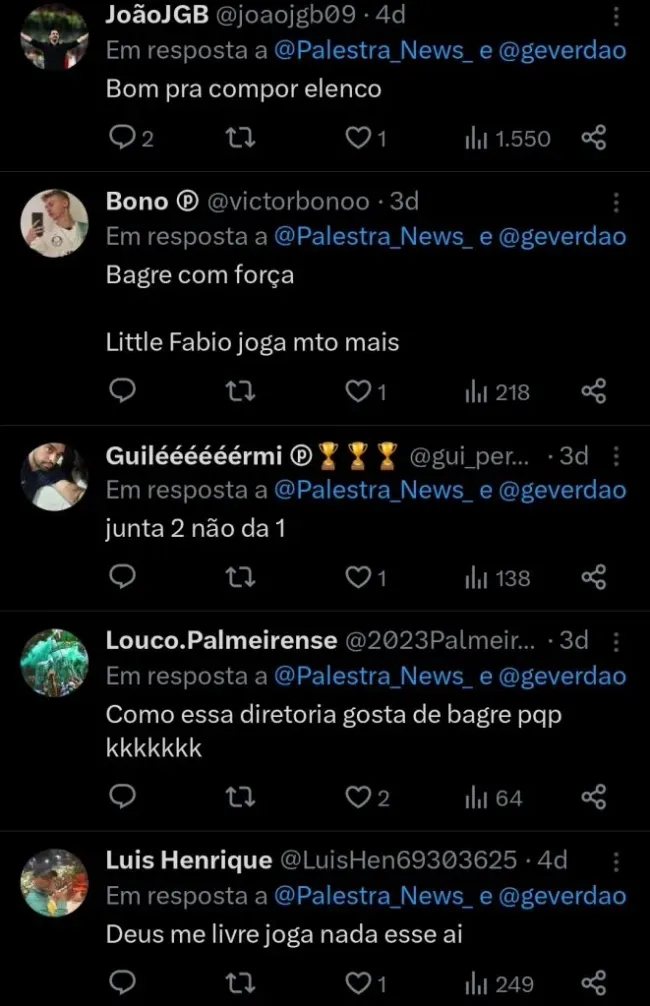 Repercussão via Twitter