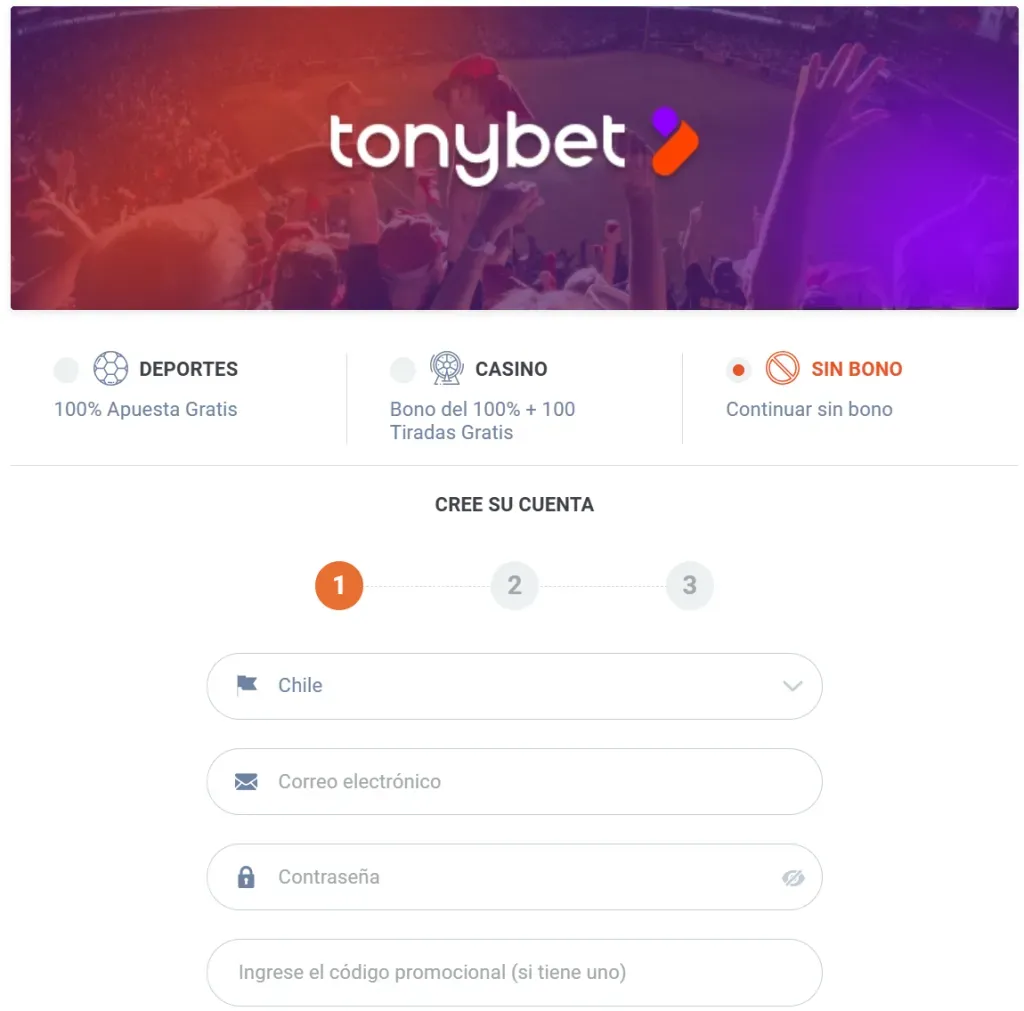 Tonybet bono de bienvenida