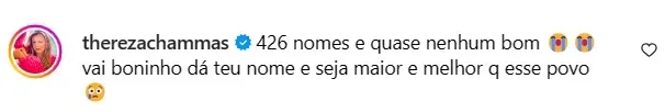 Internauta faz apelo por bons nomes