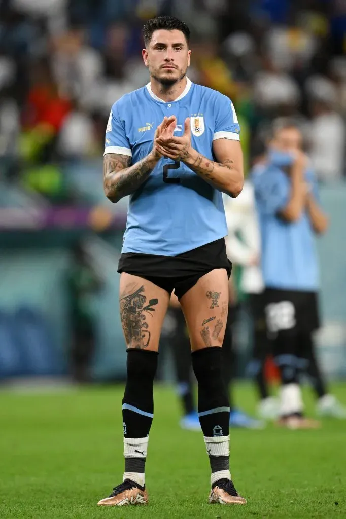 José María Giménez no jugaría en Argentina – Uruguay. (Getty Images)