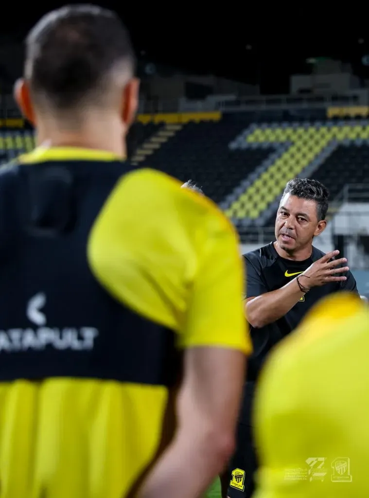 Gallardo ya comenzó a trabajar con el equipo. Foto: Al-Ittihad