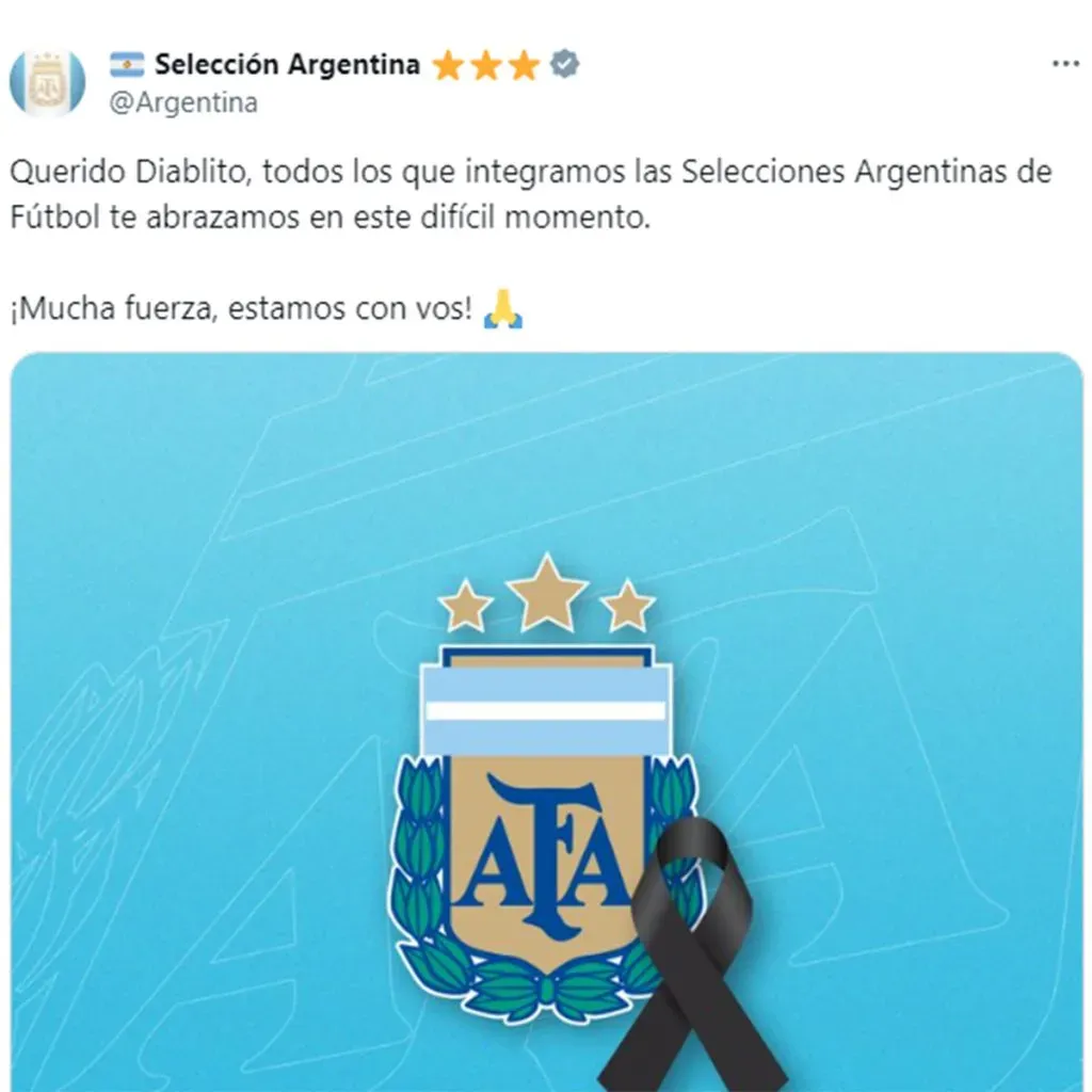 El mensaje de AFA para Echeverri.