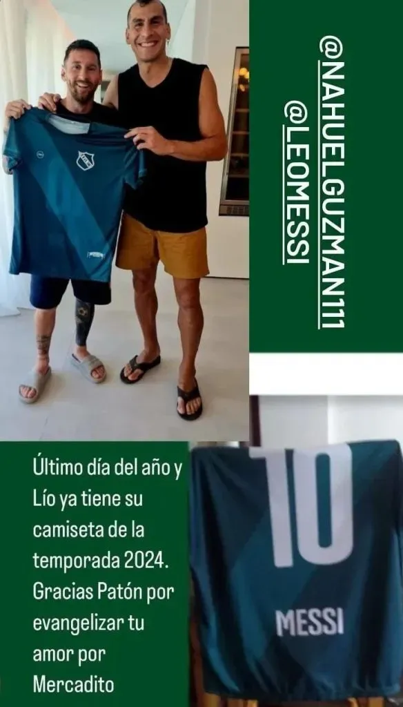 La camiseta especial del Club Social Lux para Messi (Instagram @clubdeportivolux).