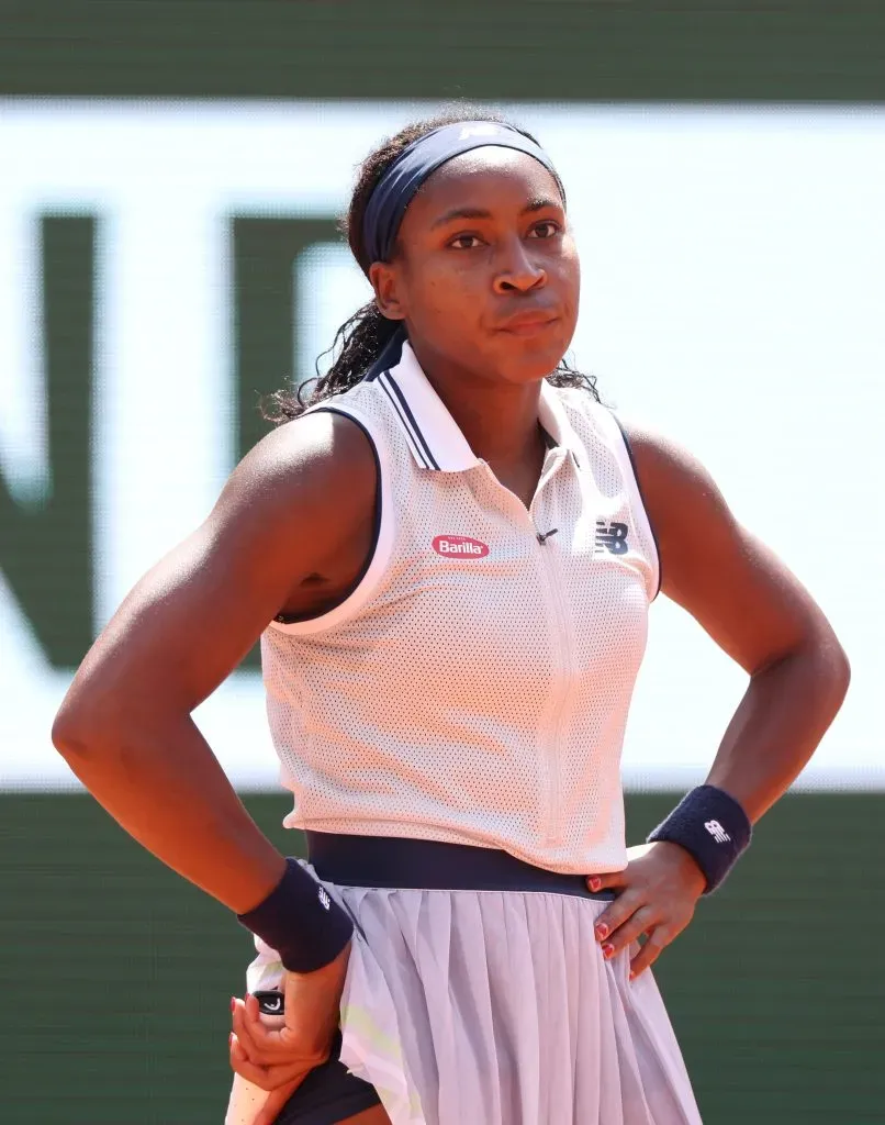 La decepción de Gauff. (Foto: Getty).