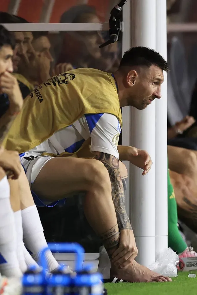 Lionel Messi salió lesionado en la final de la Copa América. (Foto: Getty Images)