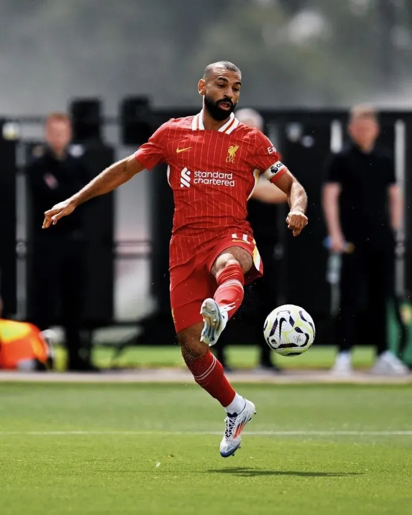 Mo Salah fue capitán en el primer partido de la era Arne Slot.