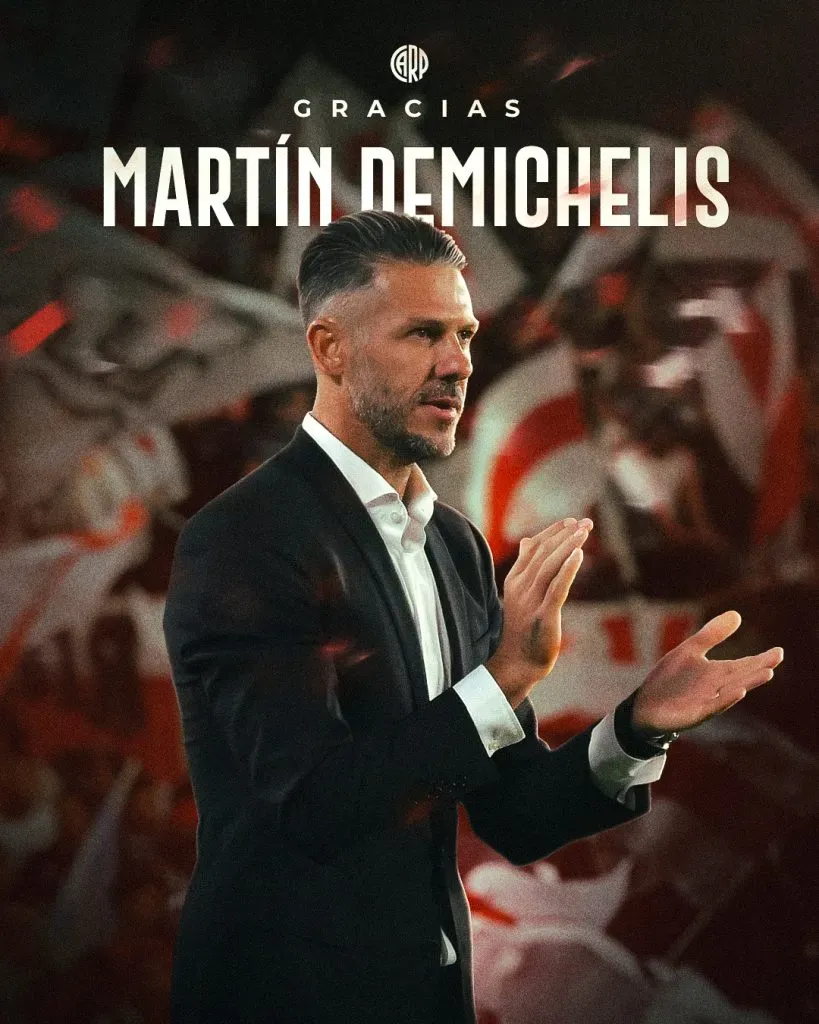 Martín Demichelis dejará de ser el DT de River. (Foto: Prensa River)