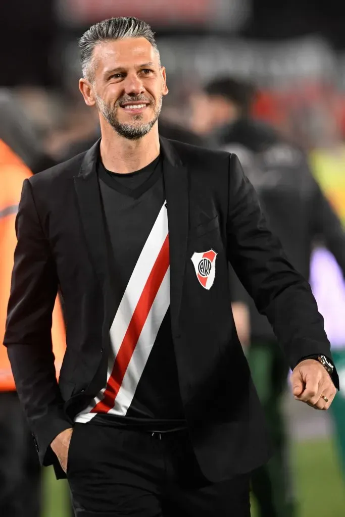 Demichelis con una camiseta en homenaje a Ángel Labruna. (Foto: La Página Millonaria).