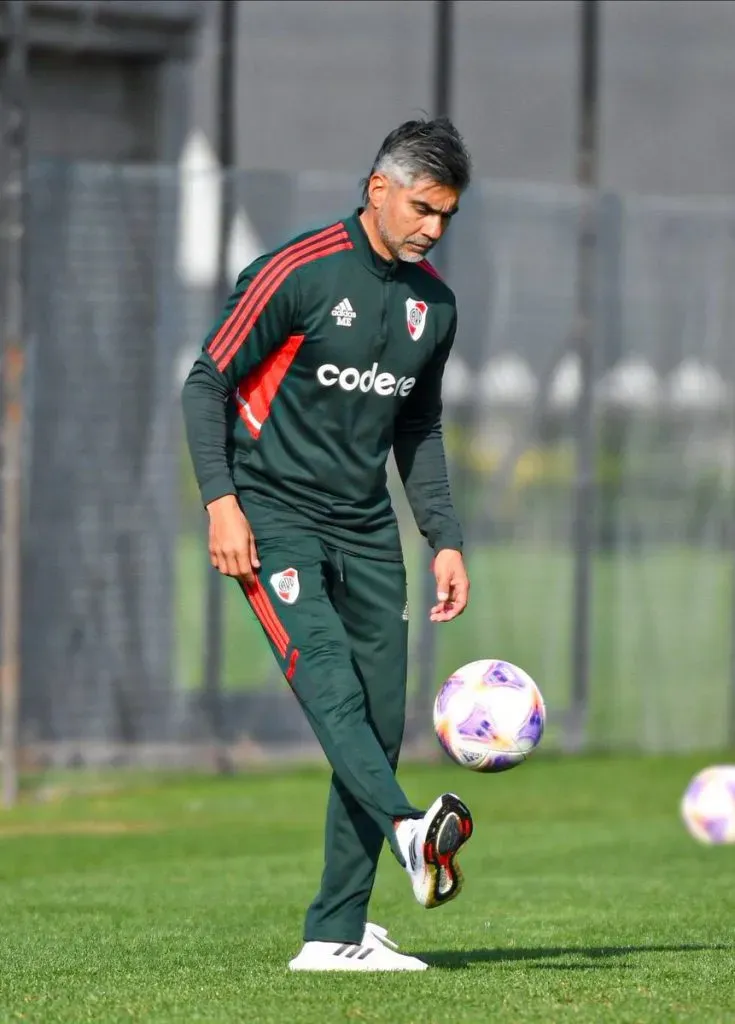 Marcelo Escudero, DT de la Reserva de River.