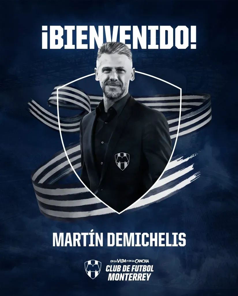 Demichelis, DT de Rayados. (Foto: @Rayados).