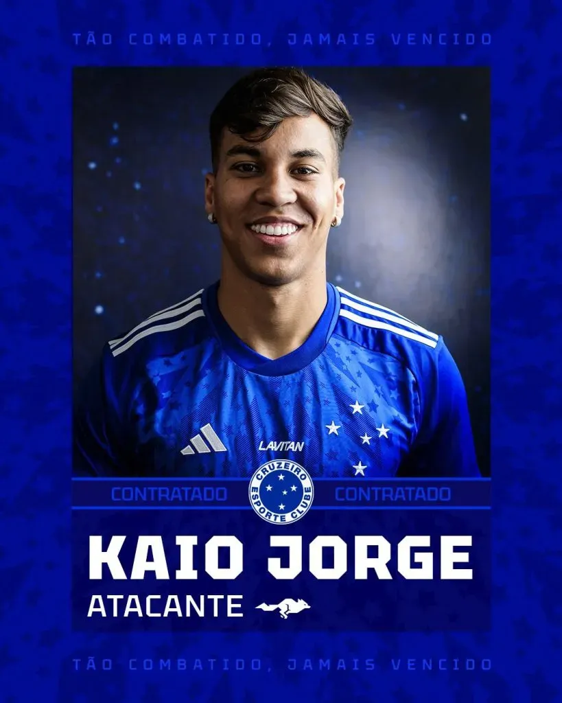 Cruzeiro anunciando a Kaio Jorge (Cruzeiro oficial).