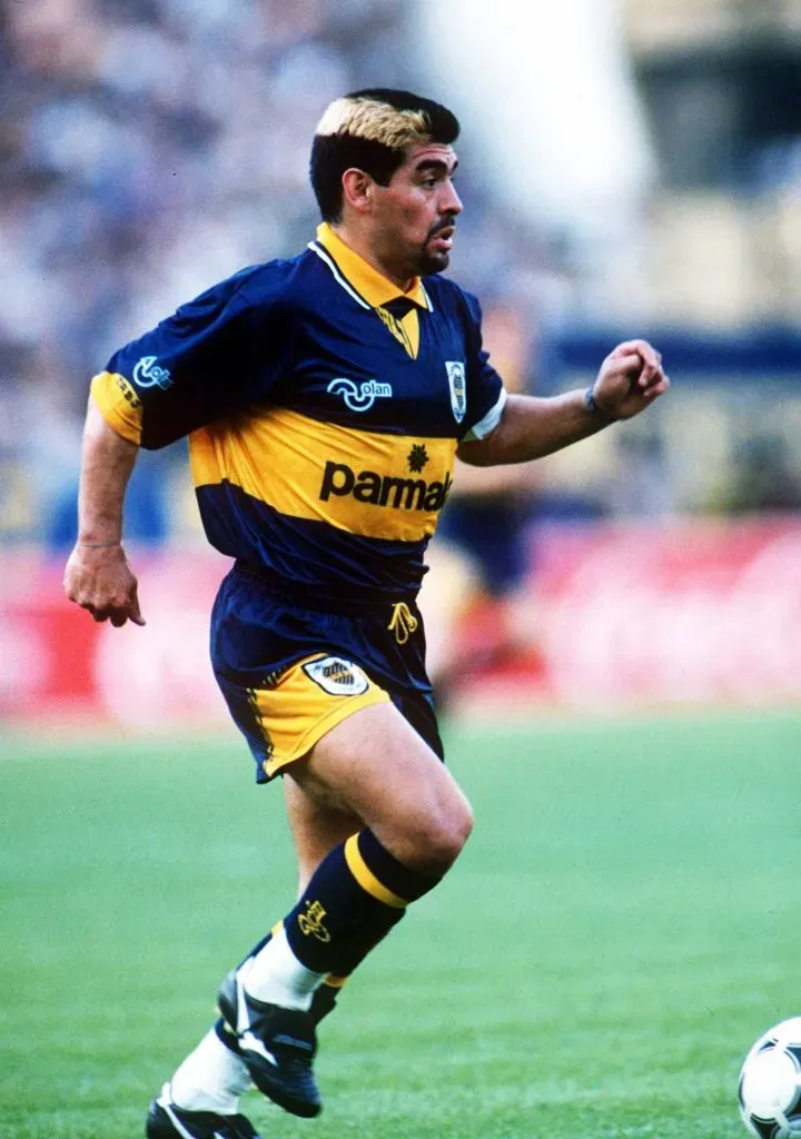 Diego Armando Maradona en su paso por Boca. (Foto: IMAGO).